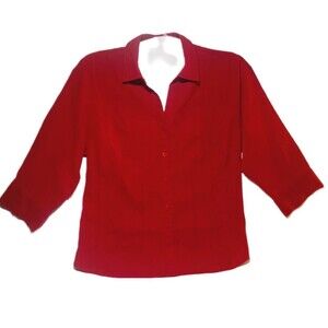 Dress Barn Blouse/Lt Jacket Womans Size 18-20 Cht 25"Lng 26 1/2" Slv 19"